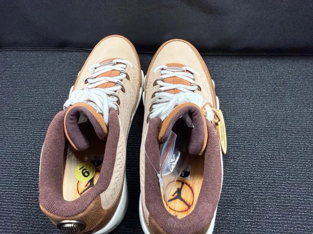Happy Life Wood x Nike Air Jordan 9 Low Golf 'Woodgrain' (FN6929-200)